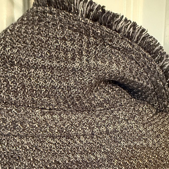 Chico's Charcoal with silver threading accent. Double-Breasted Blazer - Picture 5 of 5